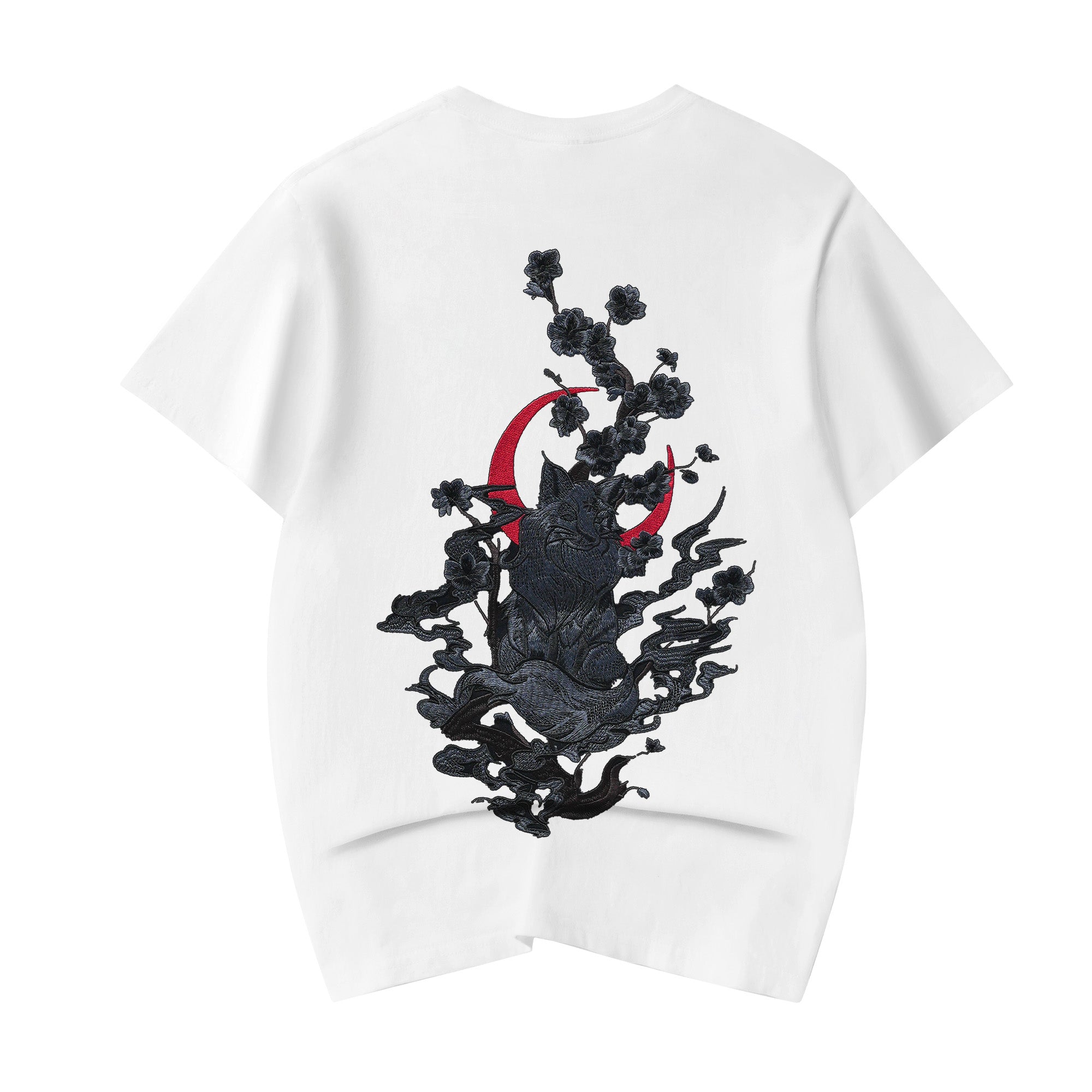 ET524 Moon Fox Embroidered Tee Niepce