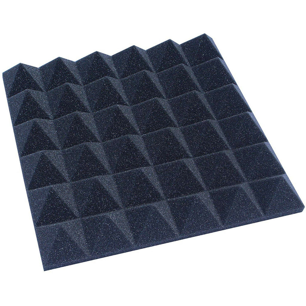 Easy Mount Acoustic Foam Kit - 12x12x2" Acoustic Foam Panels With Adhesive - Wedge Style - 4 Pack SoundAssured