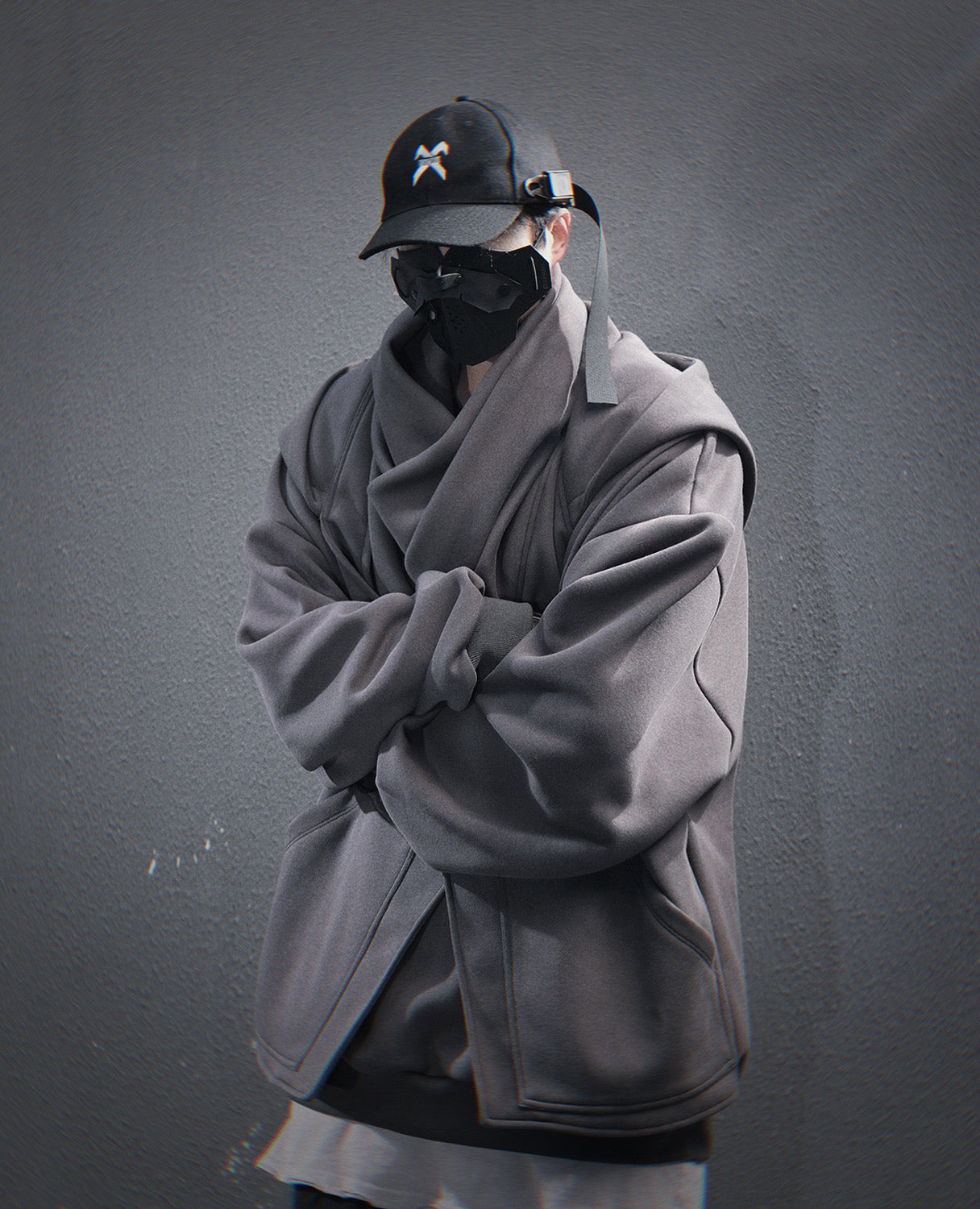 HiH57 Grey Assassin Hoodie Niepce