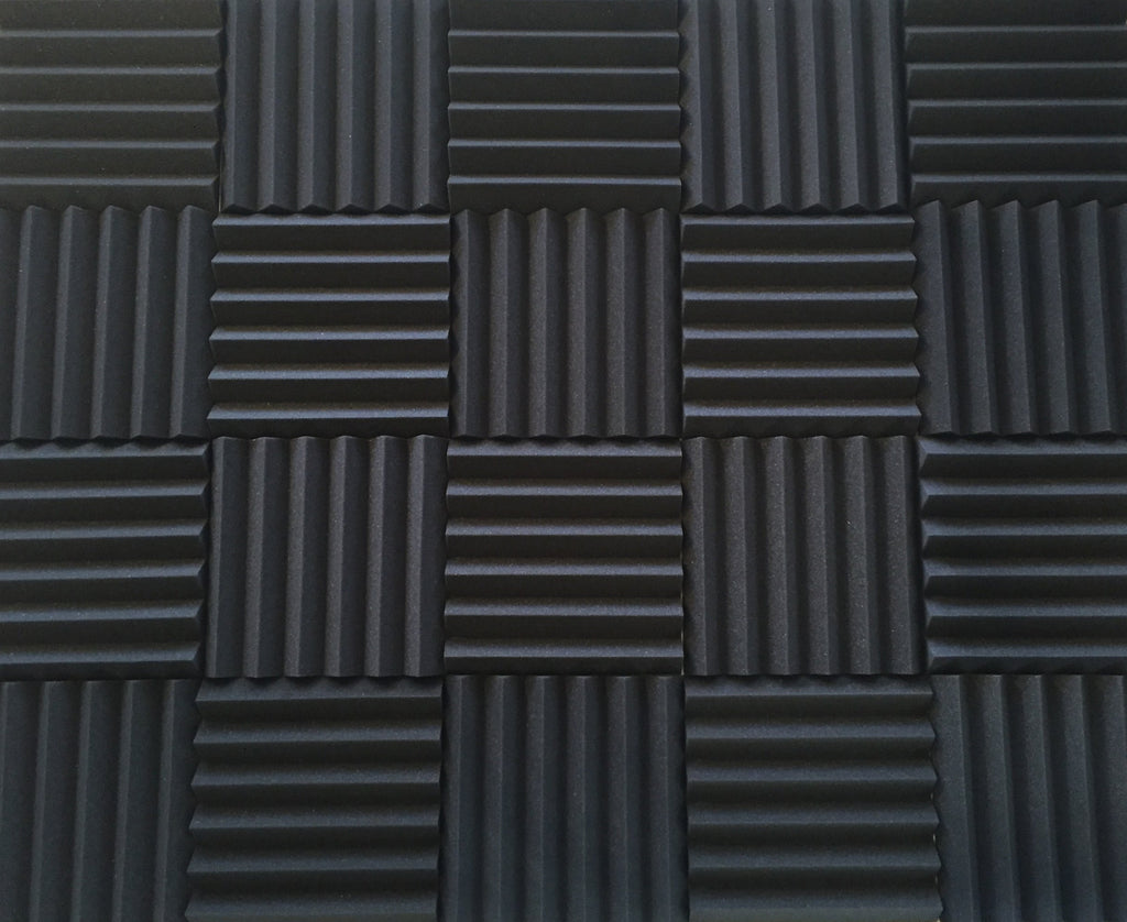 Easy Mount Acoustic Foam Kit - 12x12x2" Acoustic Foam Panels With Adhesive - Wedge Style - 4 Pack SoundAssured