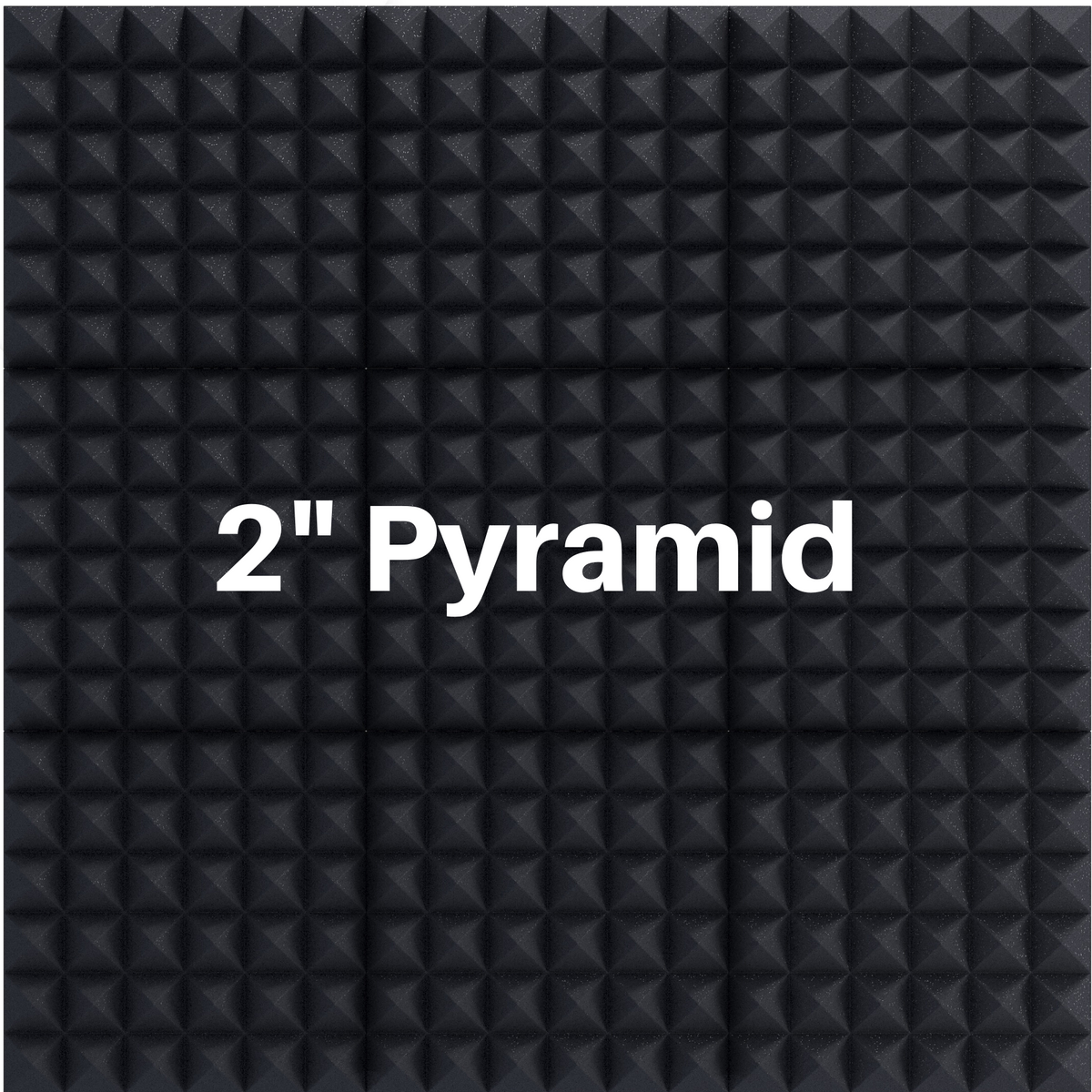 2 Inch Acoustic Foam Pyramid Style Panels - 13 Color Options SoundAssured