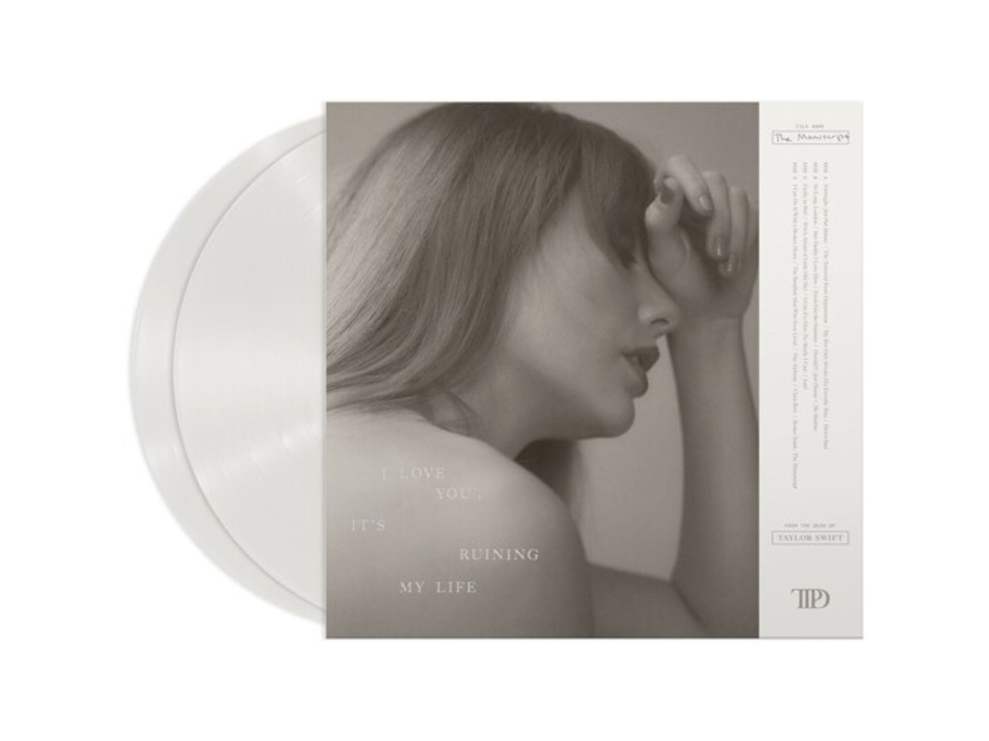 Taylor Swift - The Tortured Poets Department (Limited Edition "Ghosted White" Colored 2x Vinyl) Pale Blue Dot Records