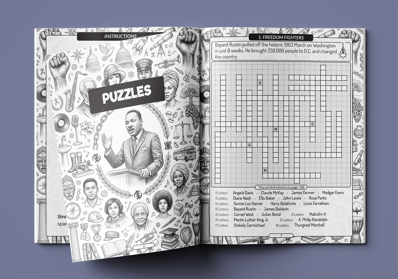 Black History Fill-In Puzzles Imani Oliver