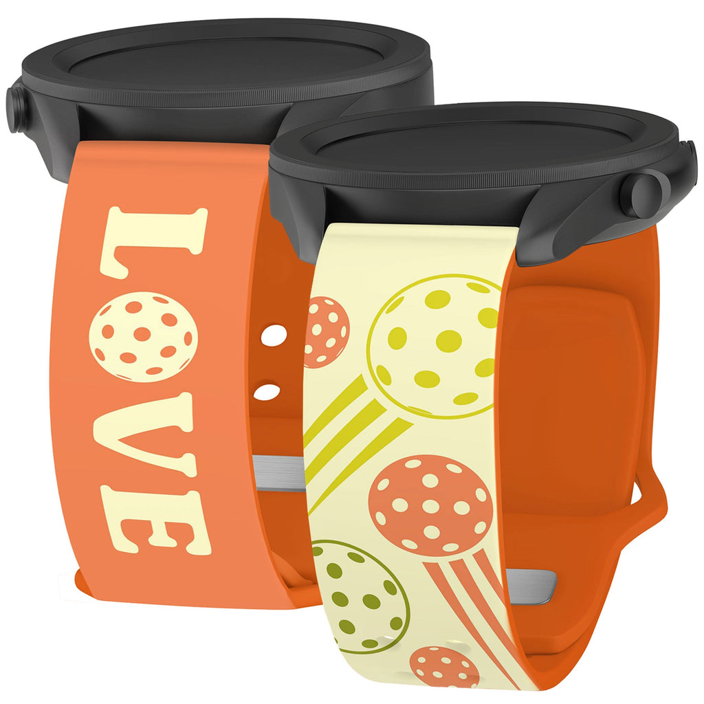 Pickleball HD  Watchband for Samsung, Garmin, Fossil, and More Affinity Bands