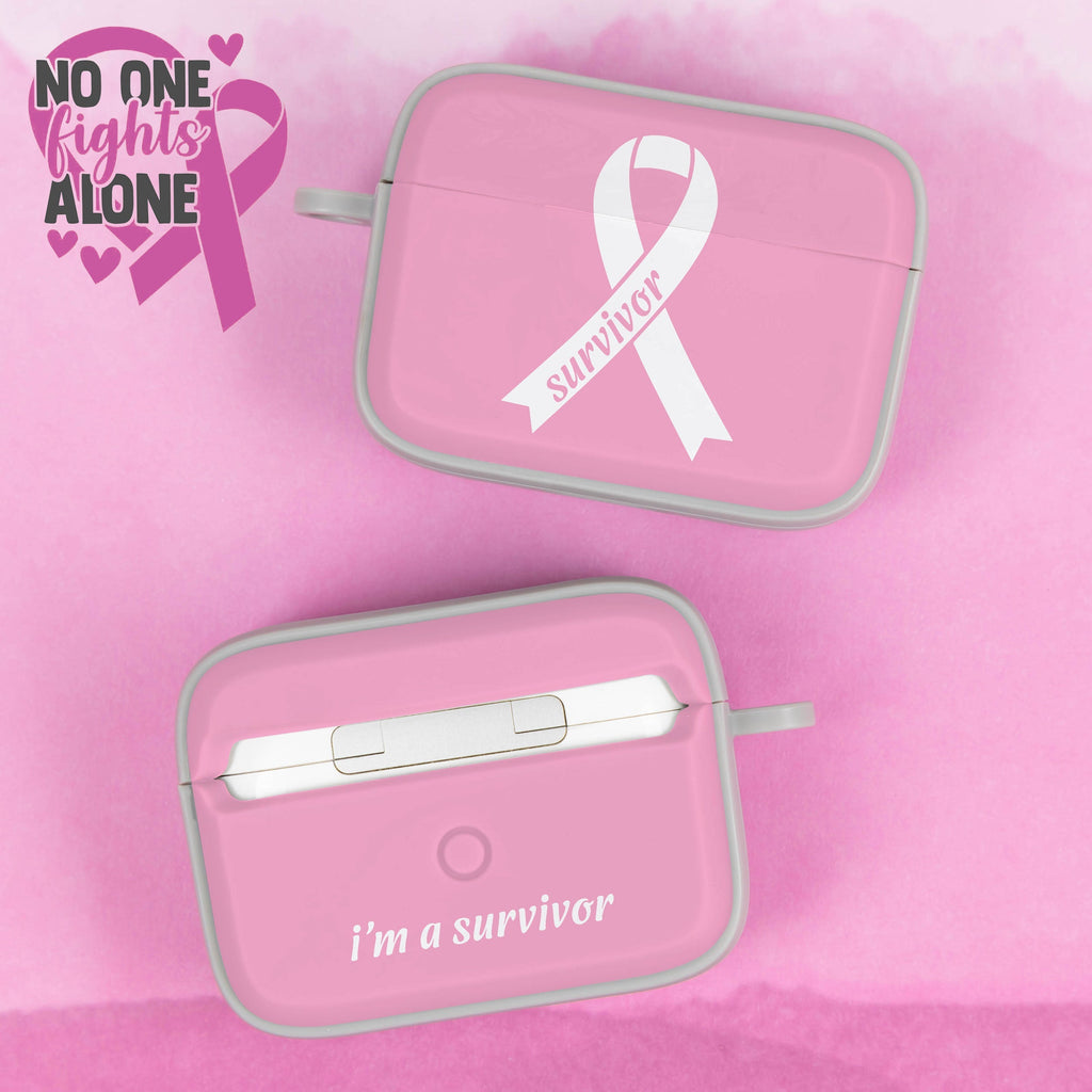 Breast Cancer Awareness HDX Apple AirPods Pro 1 & 2 Case Cover Affinity Bands