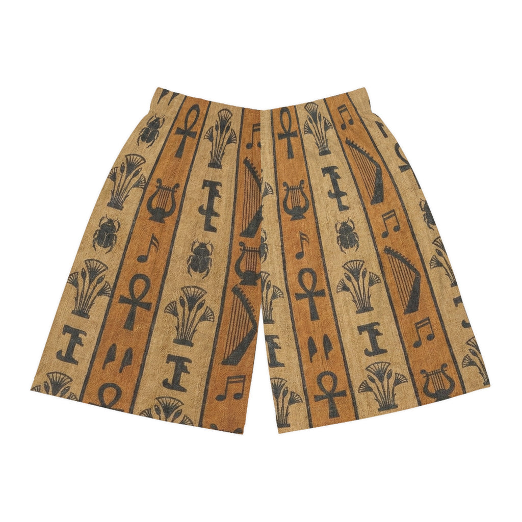 Egyptian Hieroglyphic Print sports Shorts The Vibez Shop