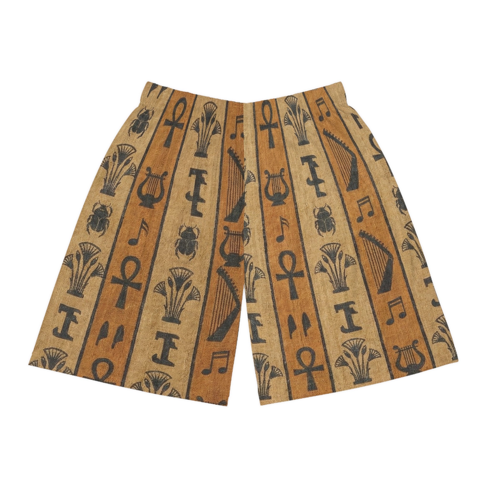 Egyptian Hieroglyphic Print sports Shorts The Vibez Shop