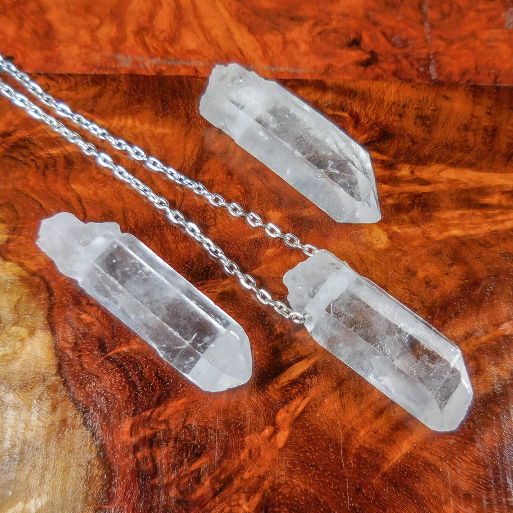 Drilled Clear Quartz Crystal Points (2mm Hole) Wholesale Pendant Beads Amazing Crystals