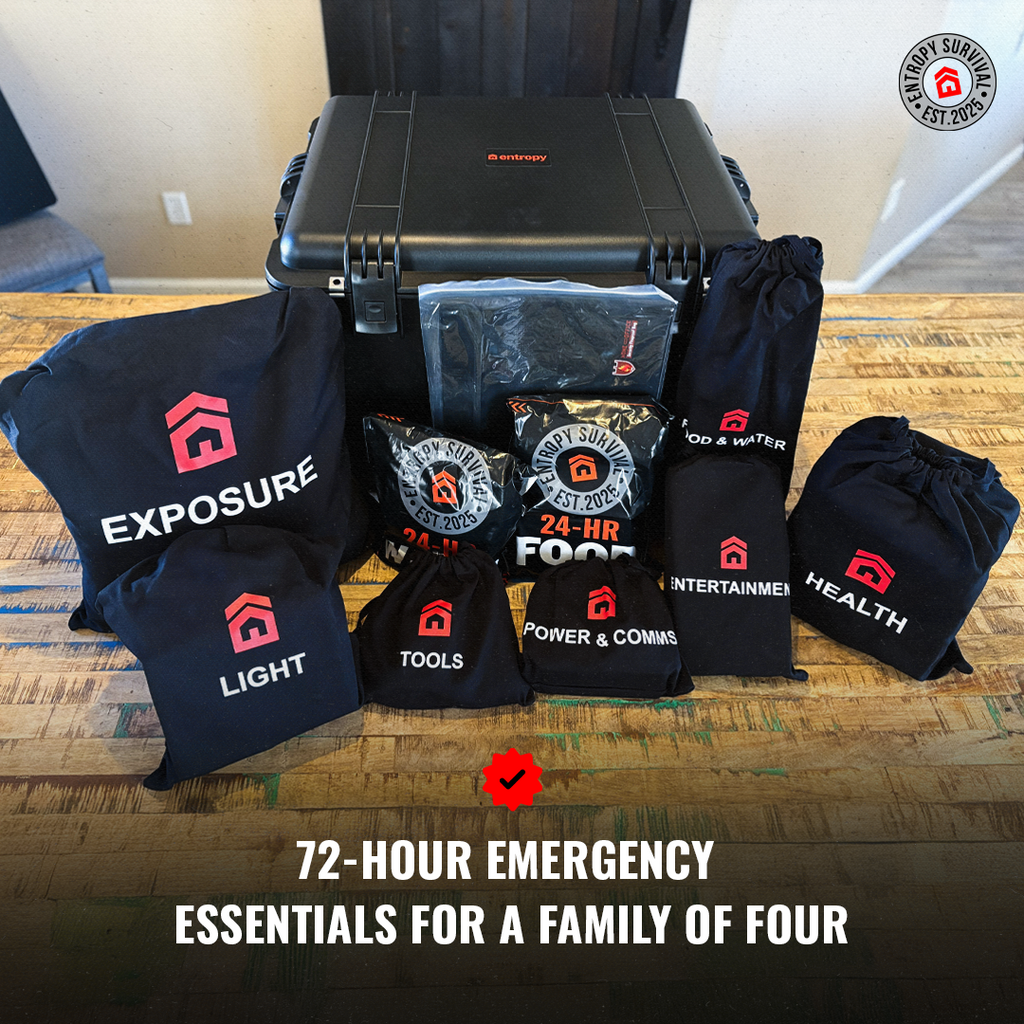 The Safe House Survival Kit | 72-Hour Family Emergency Kit Entropy Survival