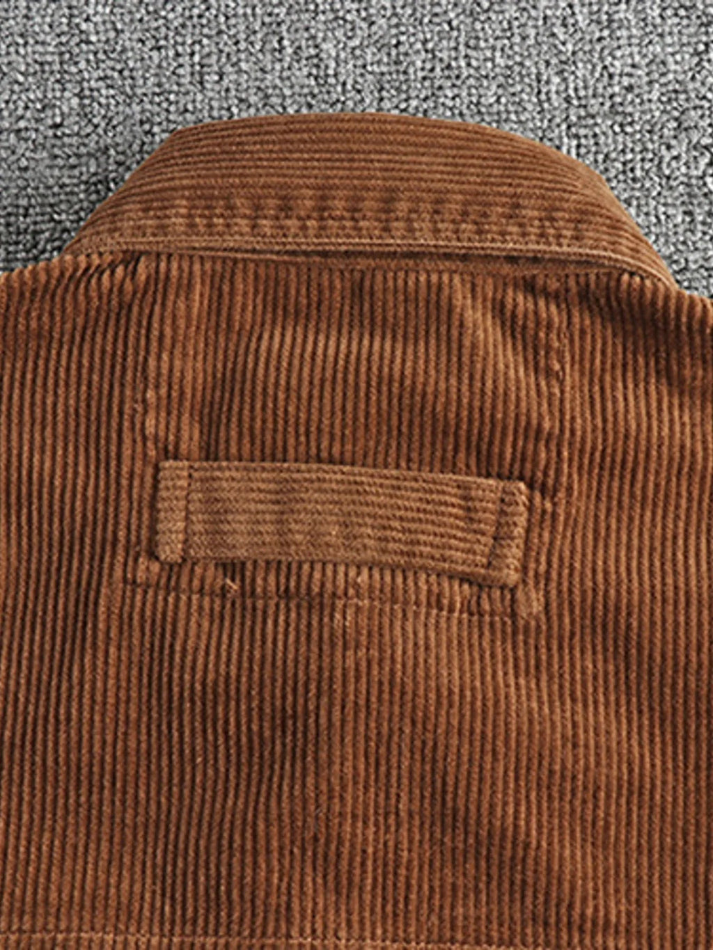 Men's Plus Size Corduroy Button Up Long Sleeve Jacket NicholesGifts