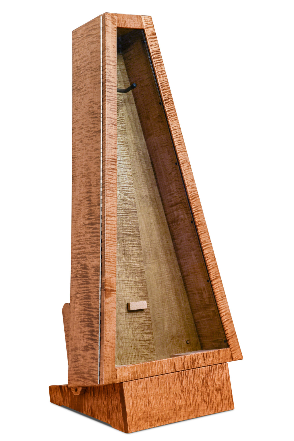 ClimaStand Triangle Humidor with Base - Flamed Maple With Provincial Stain Acoustic Remedy Cases