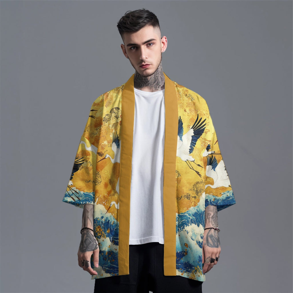 K21 Golden Cranes Kimono Niepce