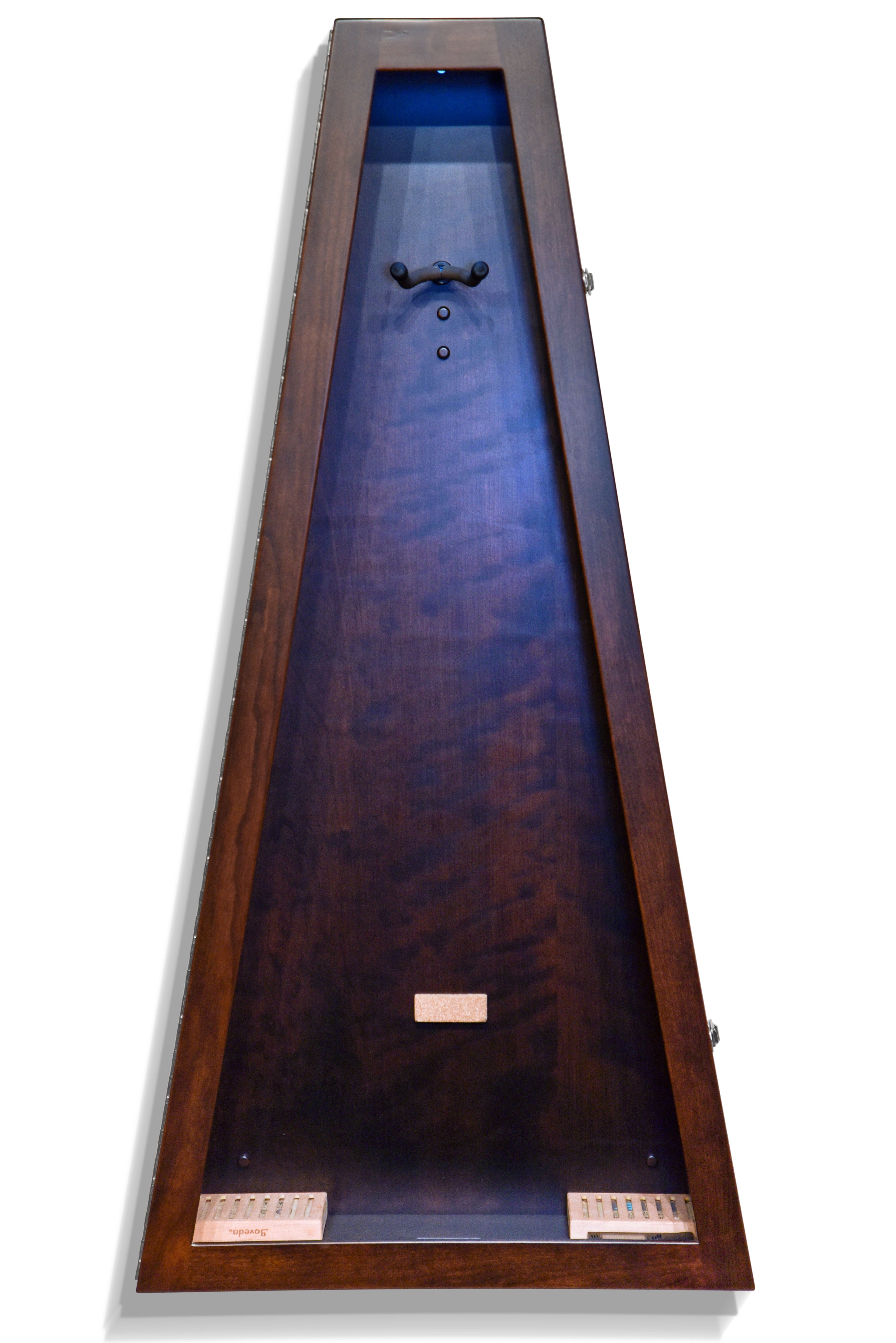 ClimaCase Triangle Humidor - Cherry with Onyx Stain Acoustic Remedy Cases