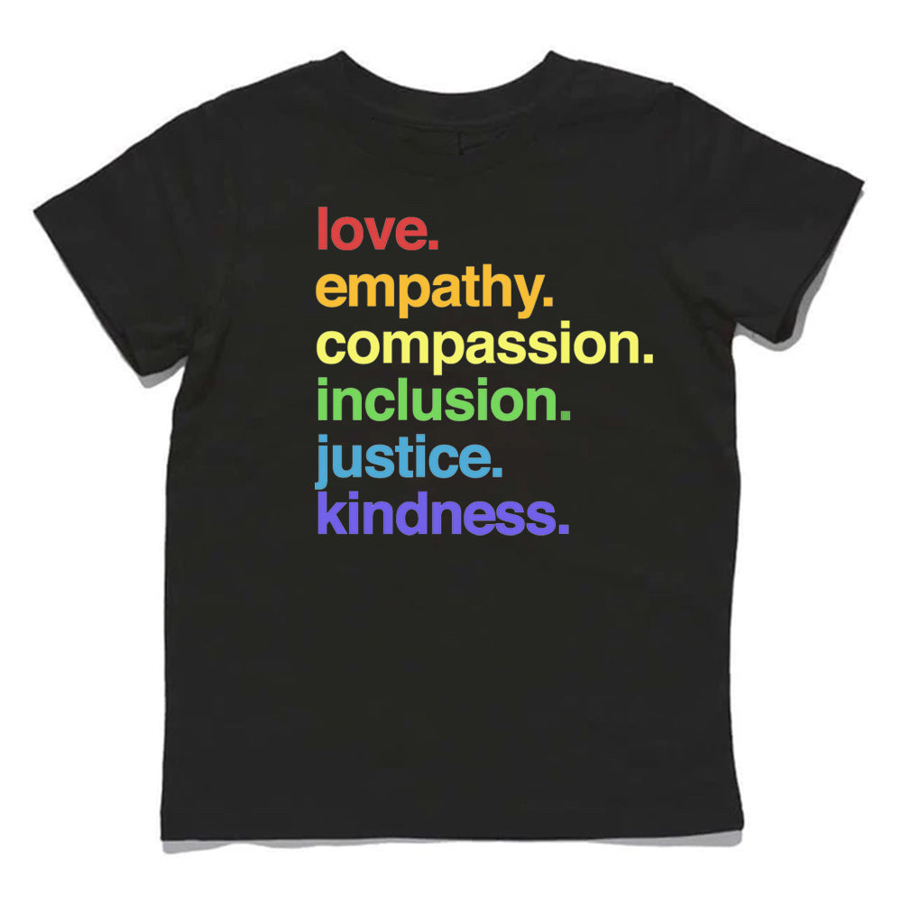 'Kindness Is' Pride Kids Tee Kind Cotton
