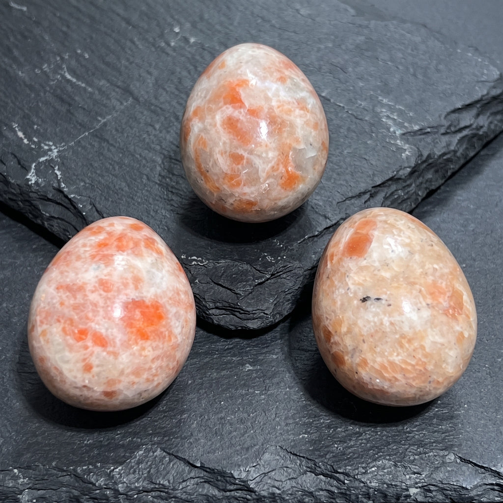 Sunstone Crystal Egg Polished Carving Amazing Crystals