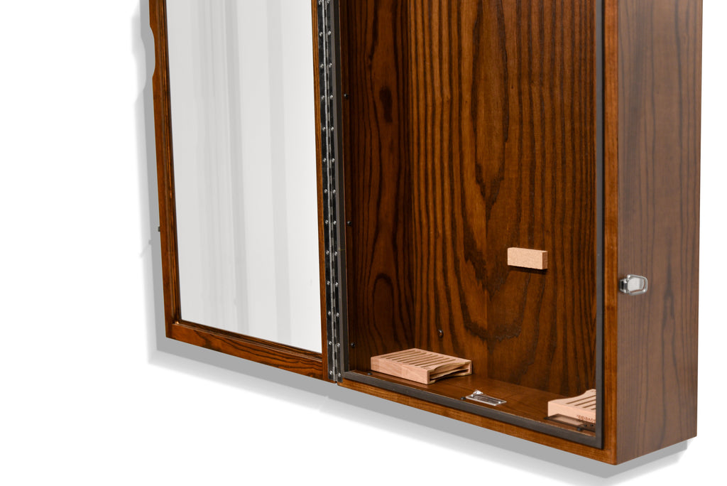 ClimaCase Rectangle Humidor - Northern White Ash with Rich Tobacco Stain Acoustic Remedy Cases