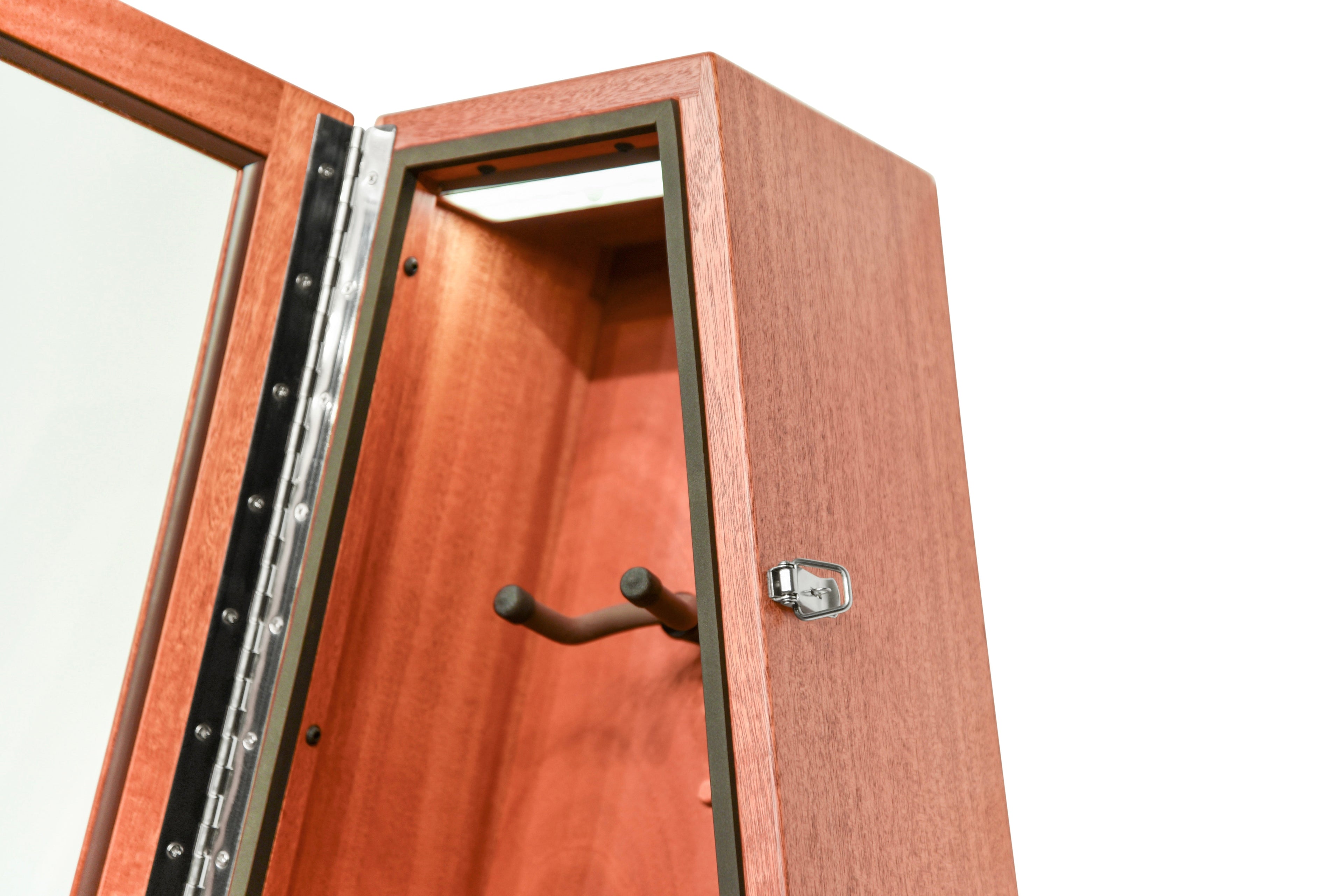 ClimaCase Triangle Humidor - African Mahogany (Quarter Sawn) Acoustic Remedy Cases
