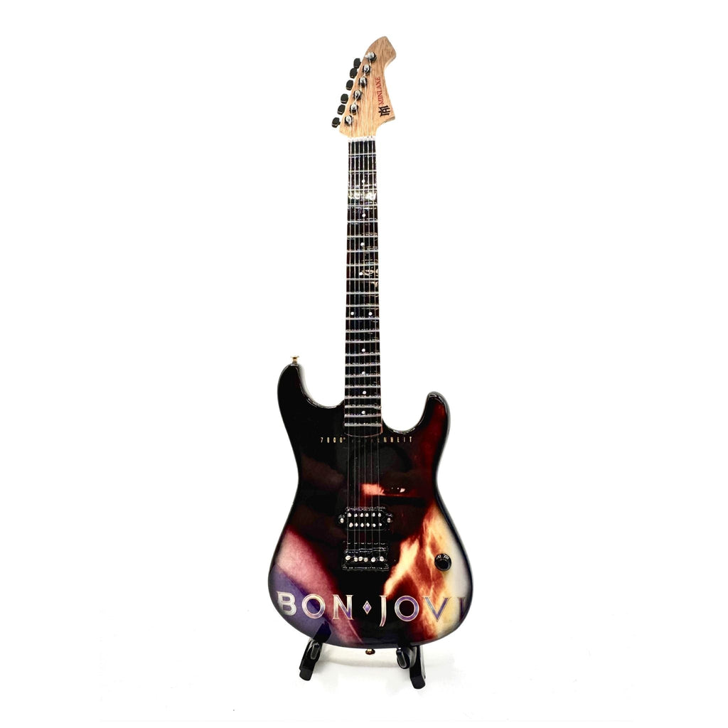 Bon Jovi Collectible Miniature Guitar Set The Mini Axe