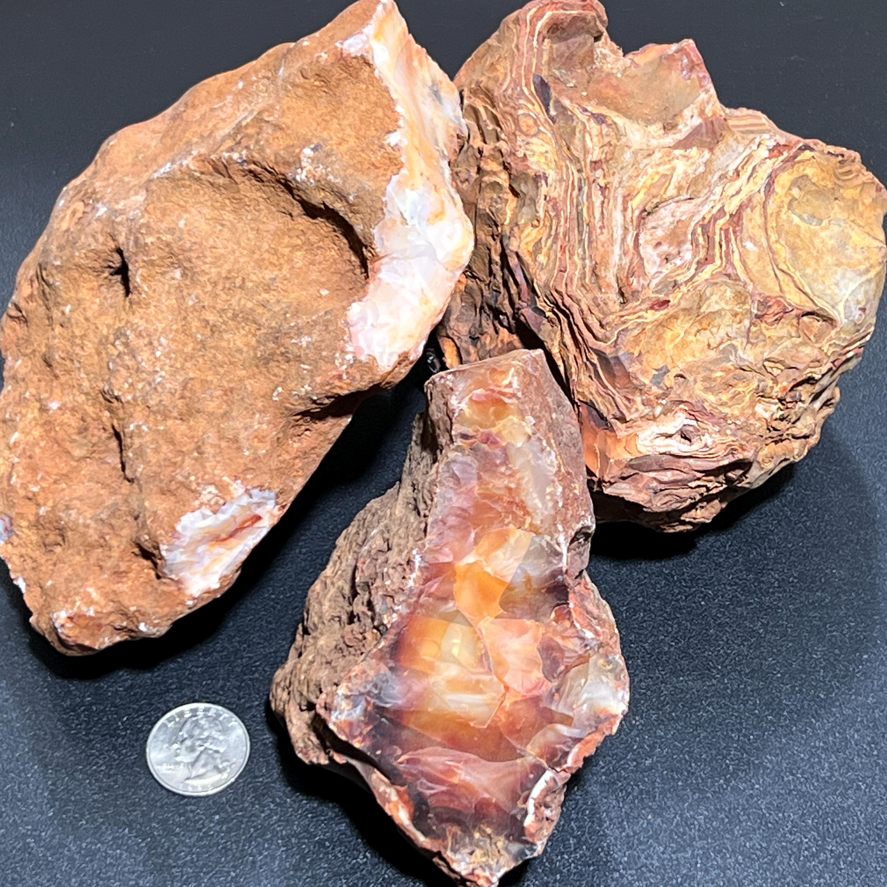 Large Extra Quality Red Carnelian Agate Crystal Boulders (4-8 Inches) Rough Raw Stones Amazing Crystals