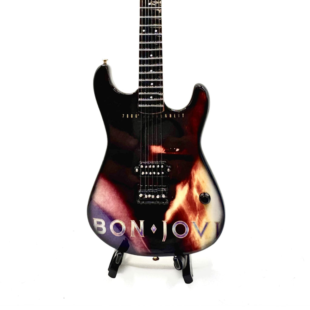 Bon Jovi Collectible Miniature Guitar Set The Mini Axe