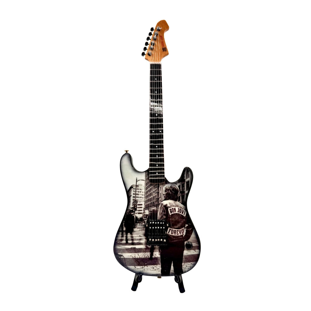Bon Jovi Collectible Miniature Guitar Set The Mini Axe