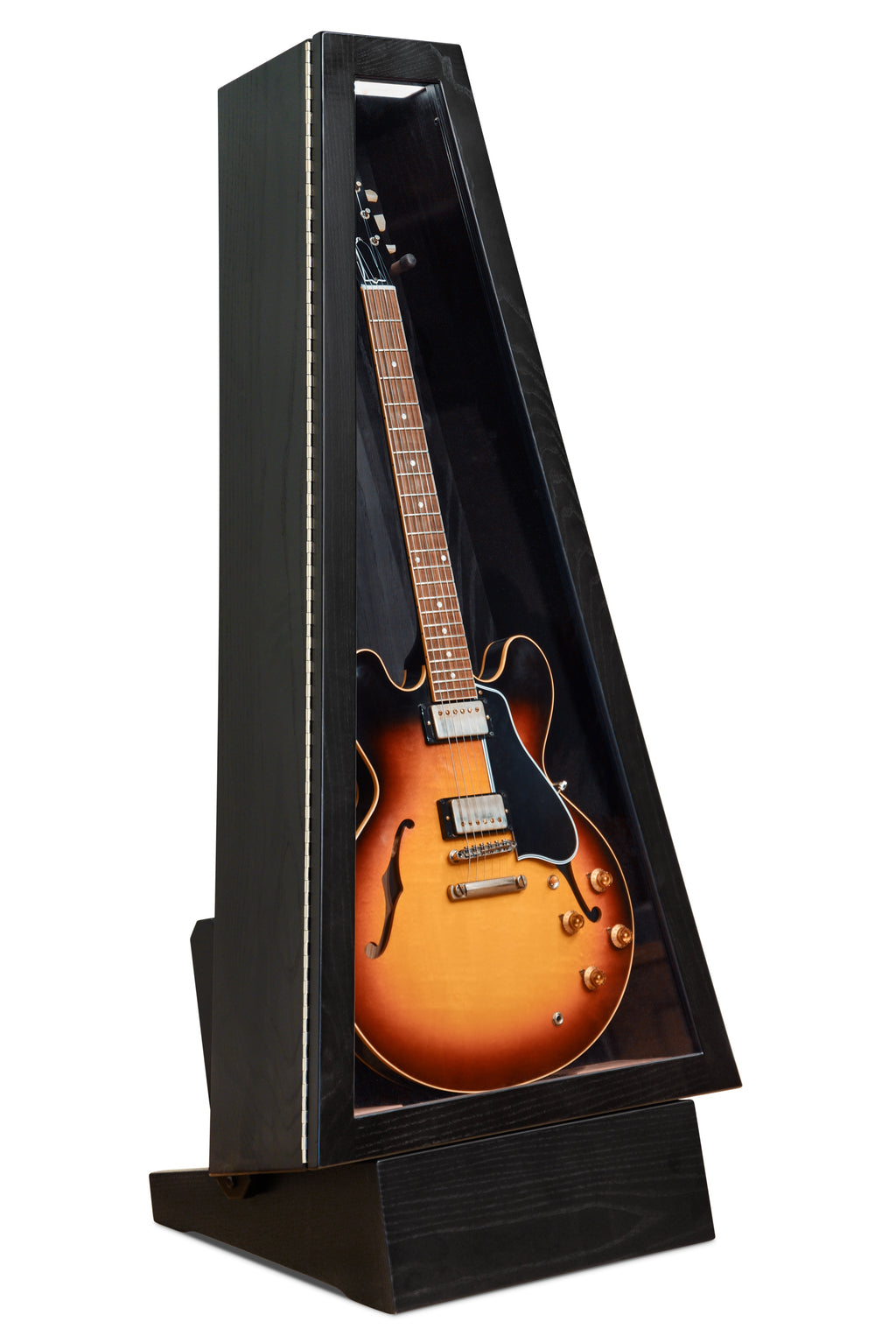ClimaStand Triangle Humidor with Base - Northern White Ash with Piano Black Acoustic Remedy Cases