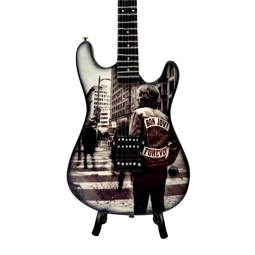 Bon Jovi Collectible Miniature Guitar Set The Mini Axe