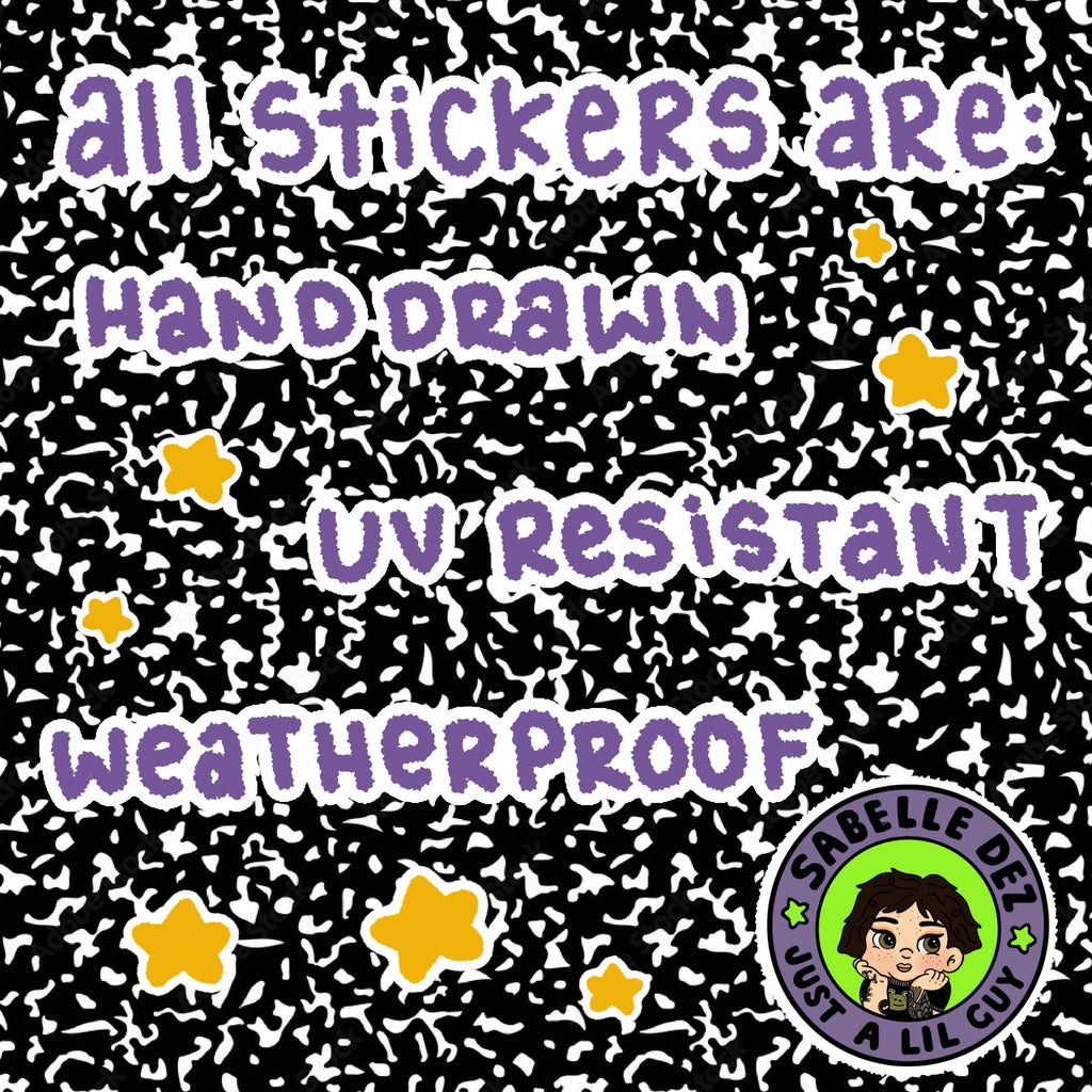 SabelleDez - Clown Snoobie | Weatherproof Sticker Tia Chucha's Centro Cultural & Bookstore