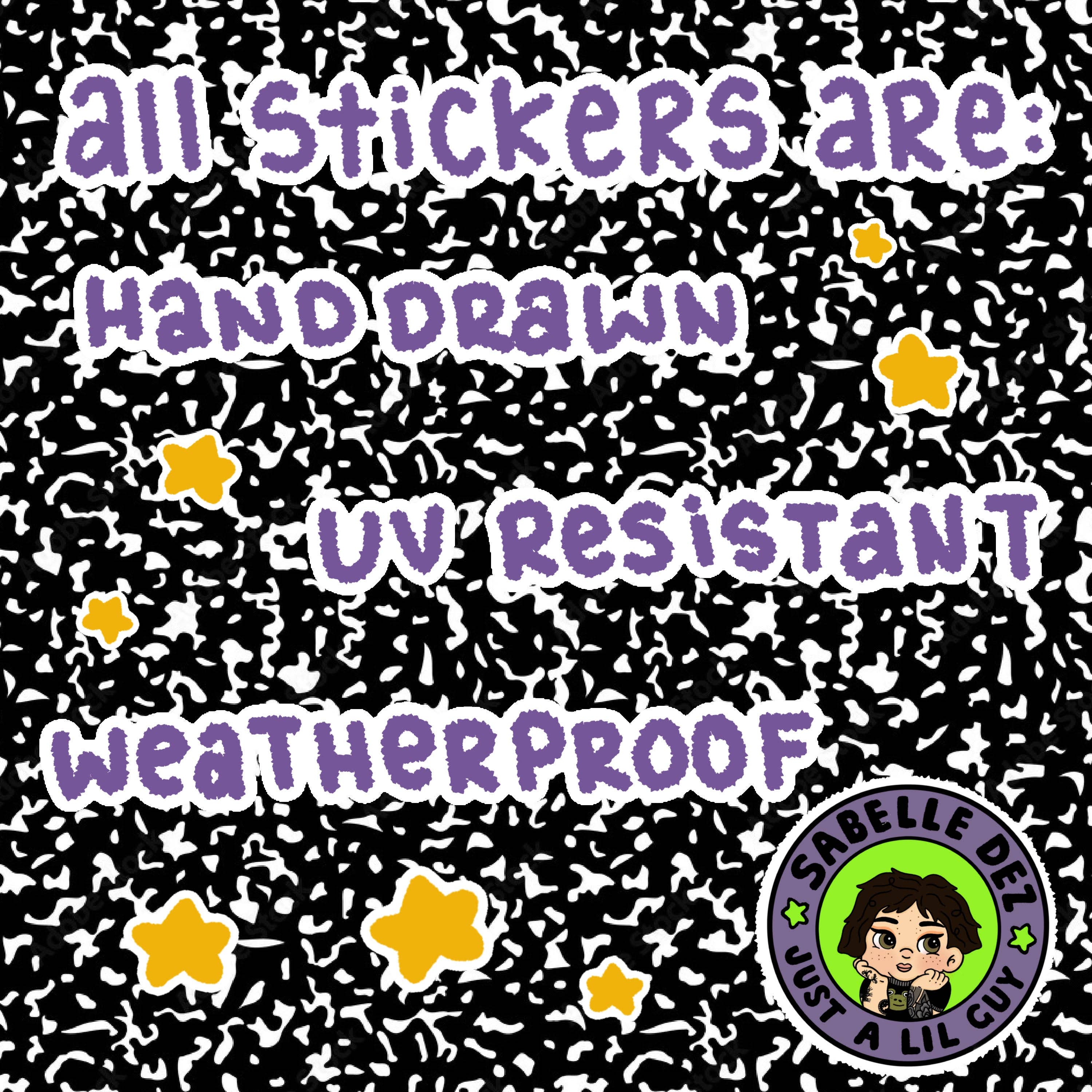 SabelleDez - Clown Snoobie | Weatherproof Sticker Tia Chucha's Centro Cultural & Bookstore