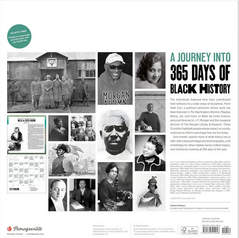 365 Days of Black History 2027 Wall Calendar - FashionMojos.com FashionMojos.com