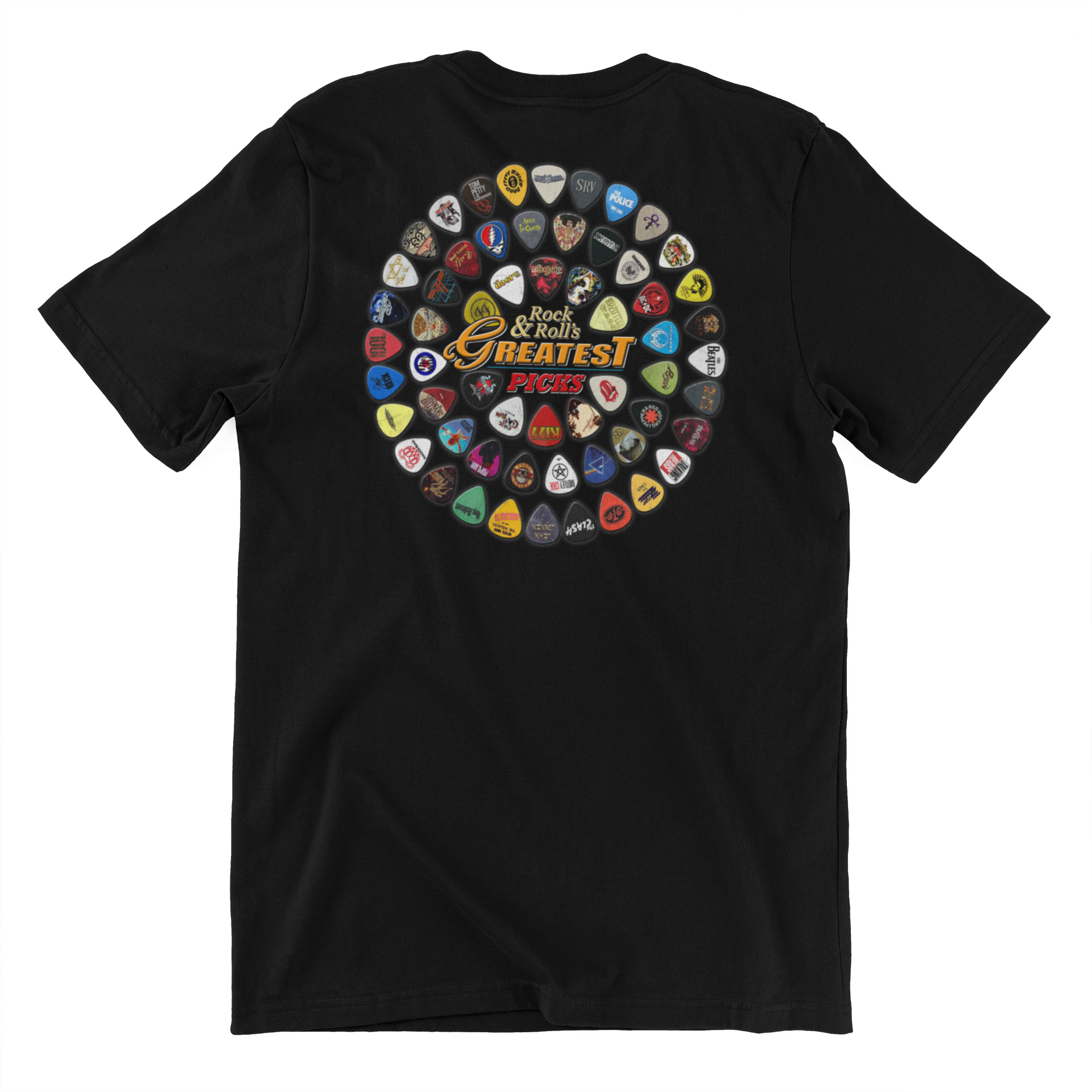 Greatest Rock N Roll Picks, Music Band Tee Taboo
