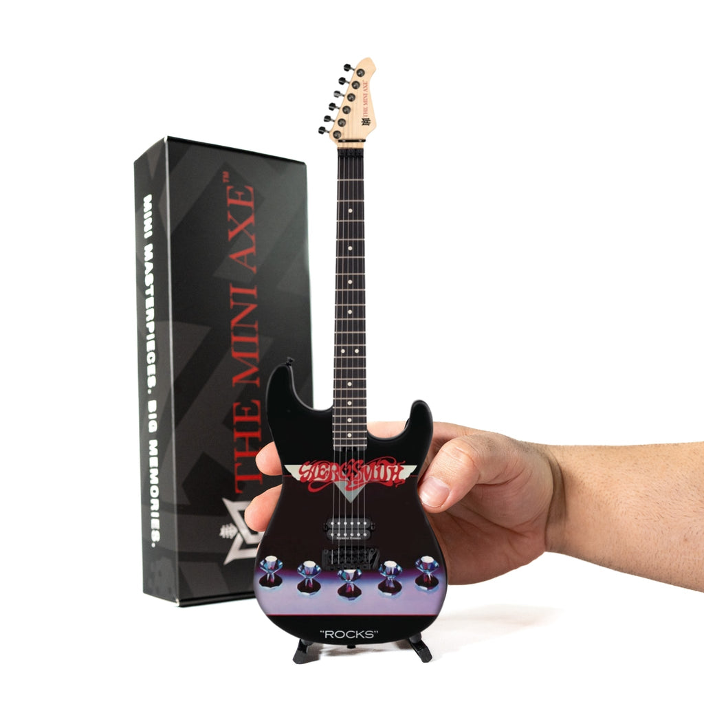 Aerosmith "Rocks" Collectible Miniature Guitar The Mini Axe