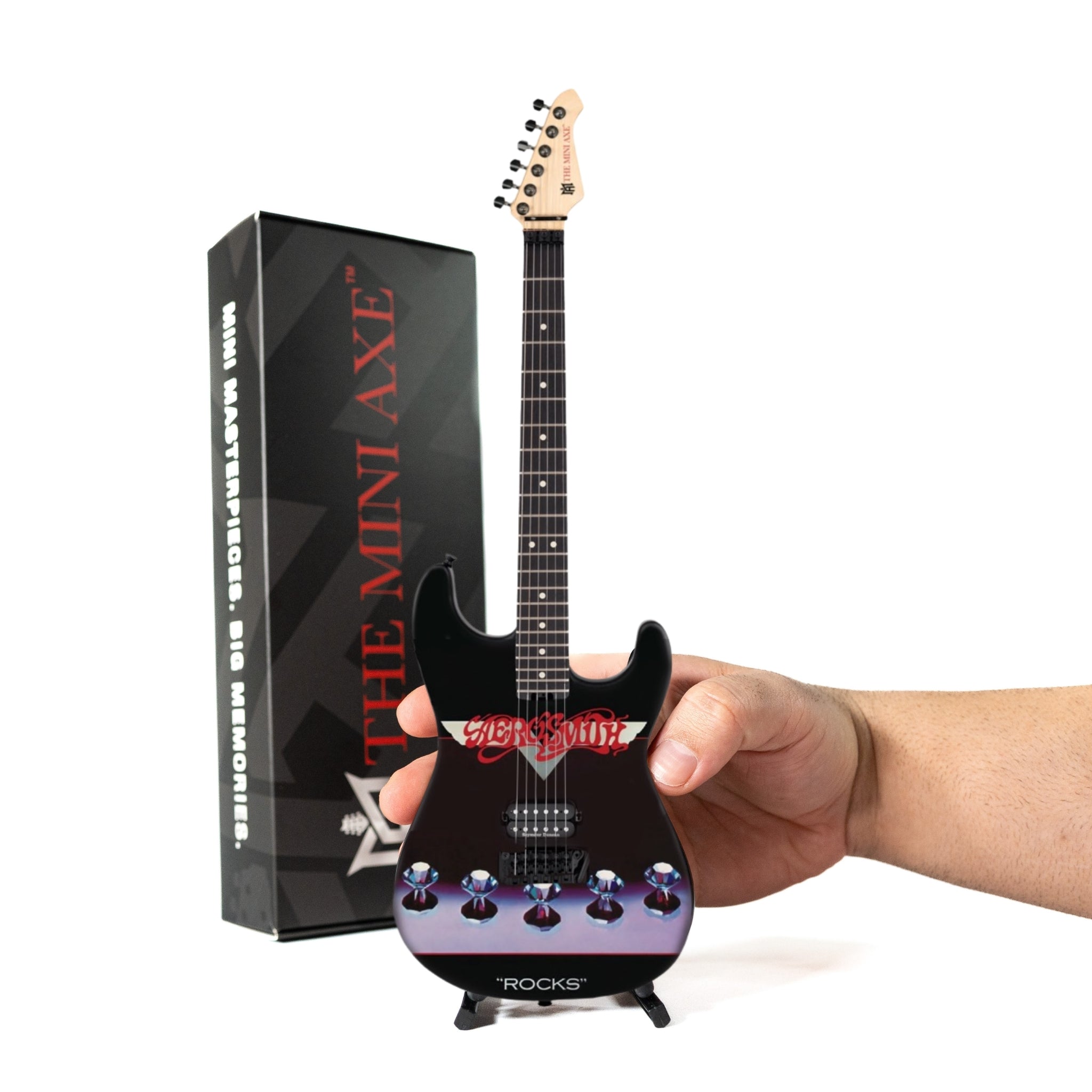 Aerosmith "Rocks" Collectible Miniature Guitar The Mini Axe