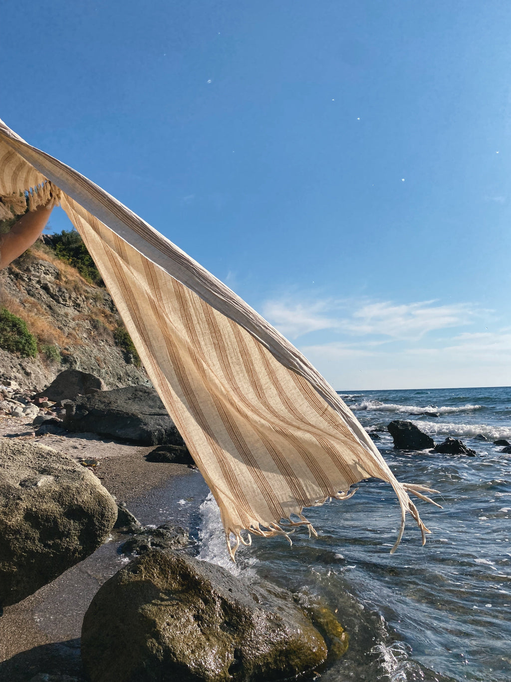 Ciragan Cotton Linen Towel Eastern Woven
