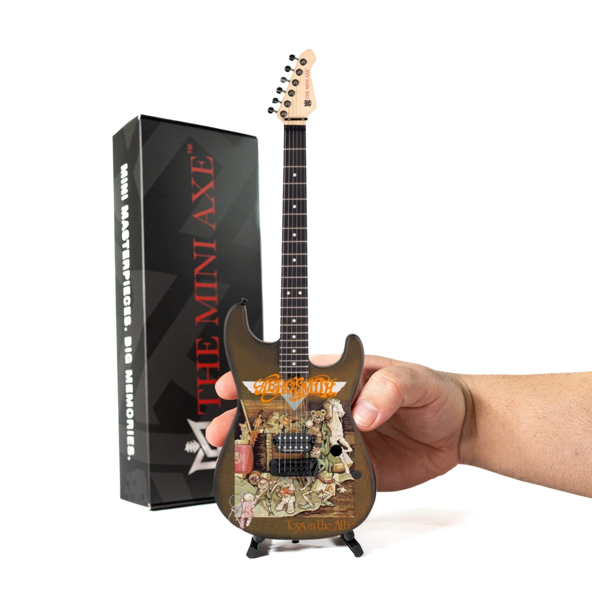 Aerosmith "Toys in the Attic" Collectible Miniature Guitar The Mini Axe