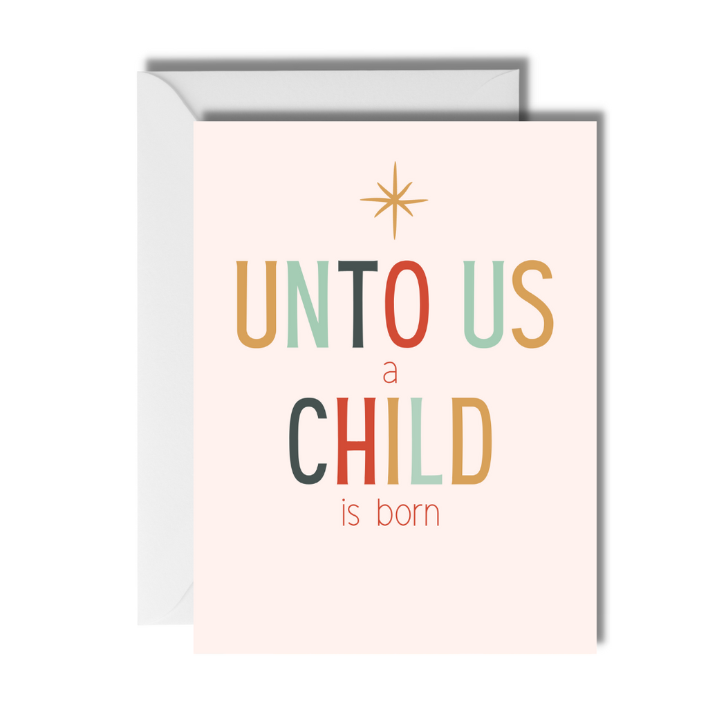 A Child is Born Christmas Card CheerNotes