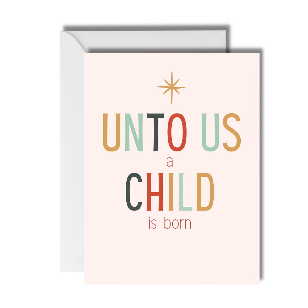 A Child is Born Christmas Card CheerNotes