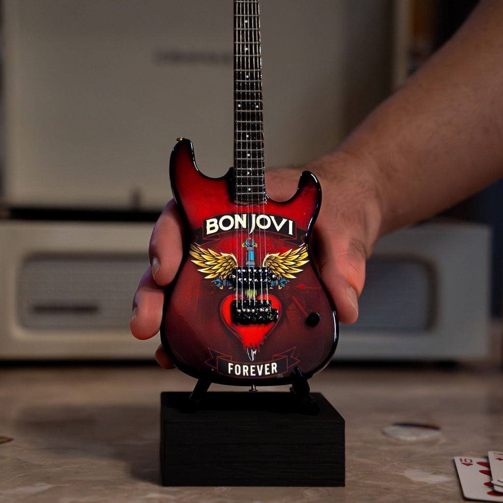 Bon Jovi Forever Tour Collectible Miniature Guitar The Mini Axe