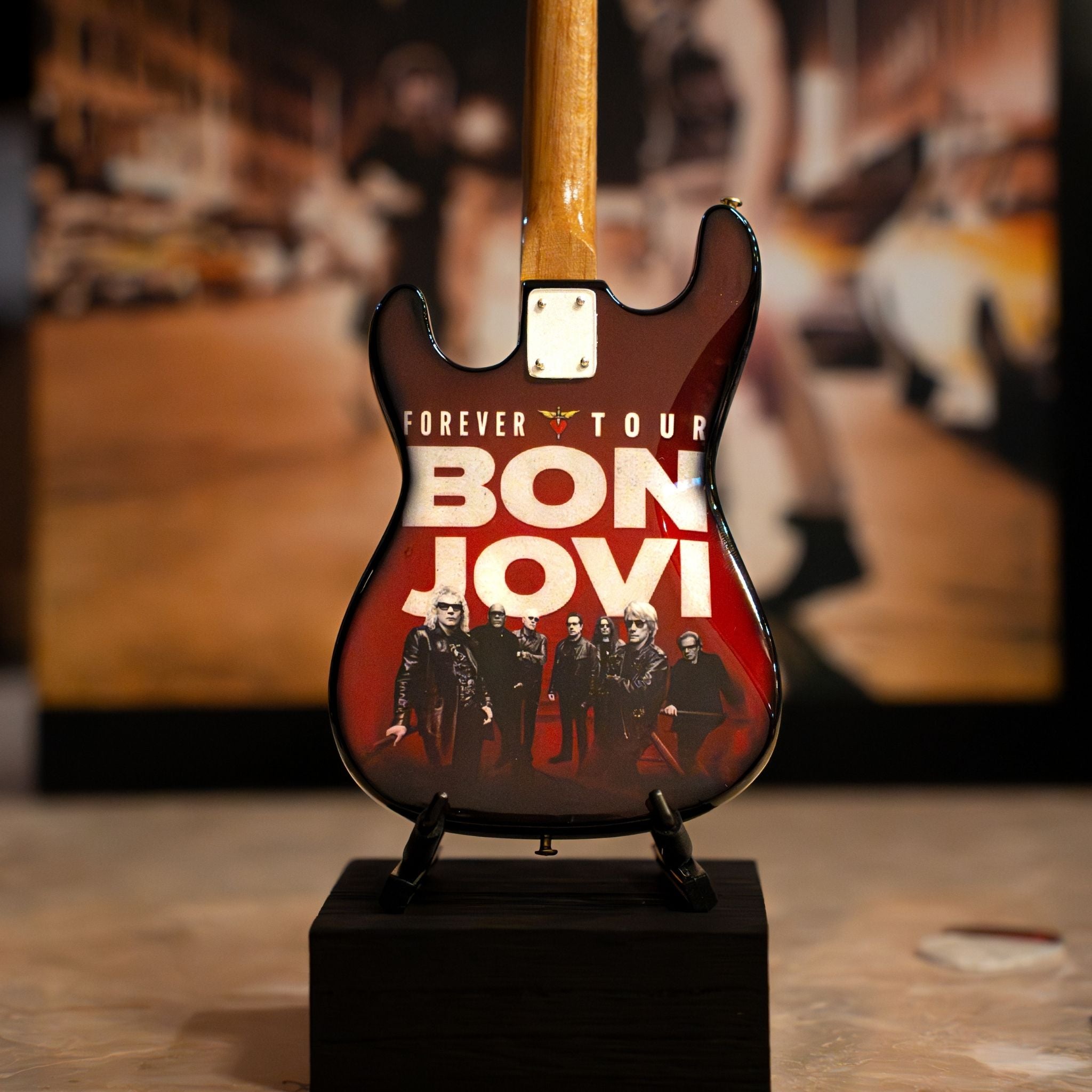 Bon Jovi Forever Tour Collectible Miniature Guitar The Mini Axe