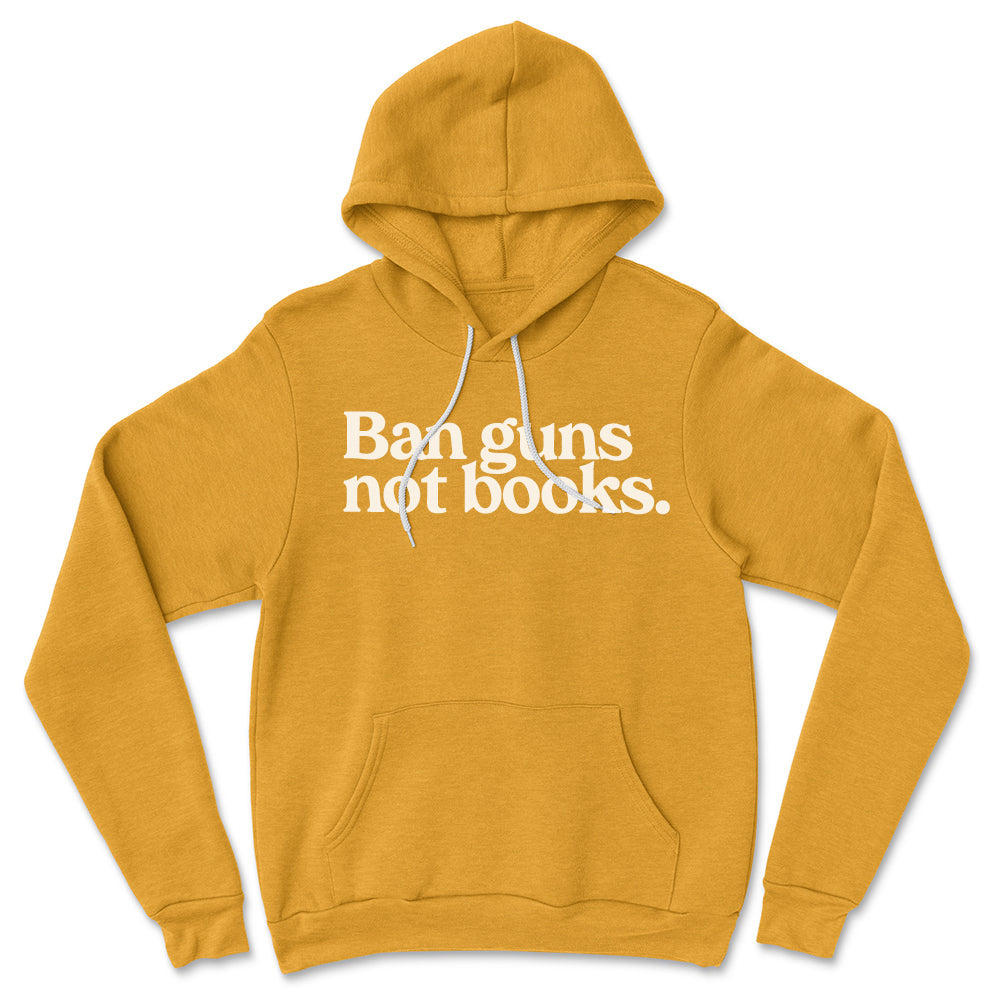 Ban Guns Not Books Pullover Fleece Kind Cotton
