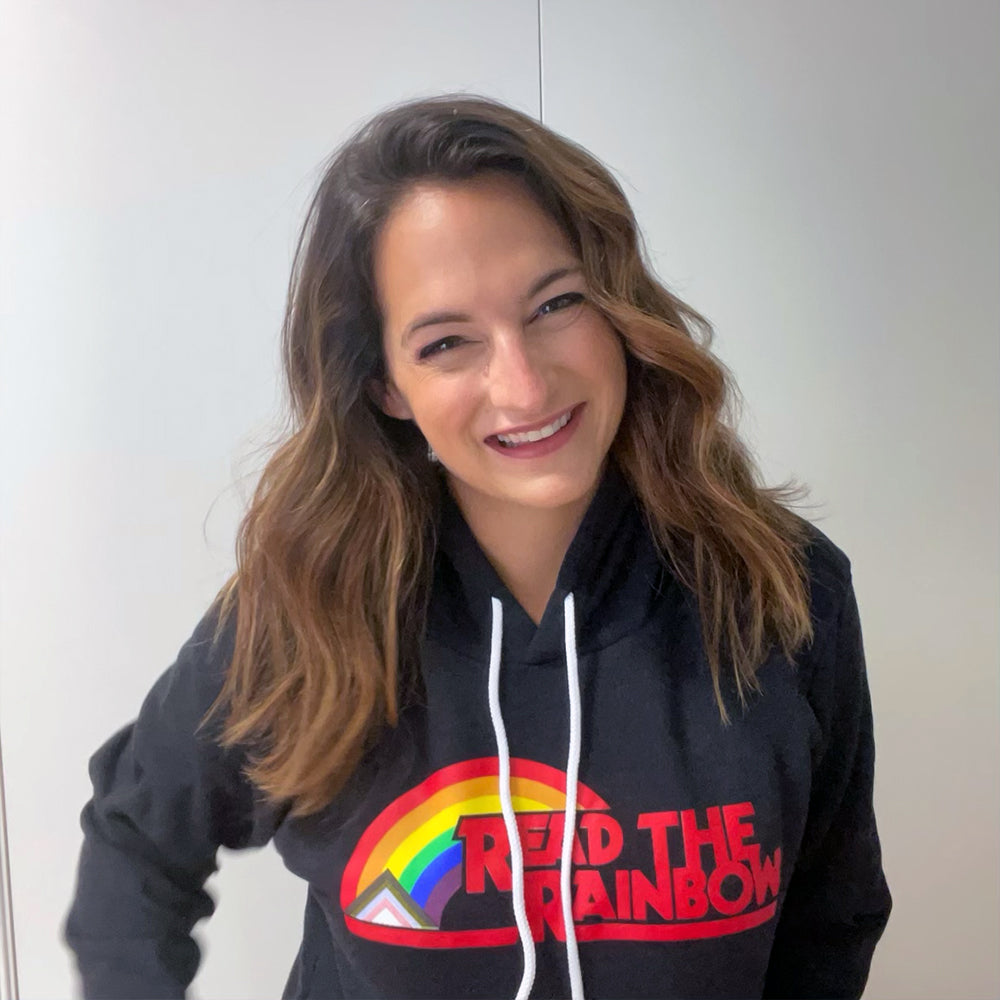 Read the Rainbow Pullover Fleece Kind Cotton