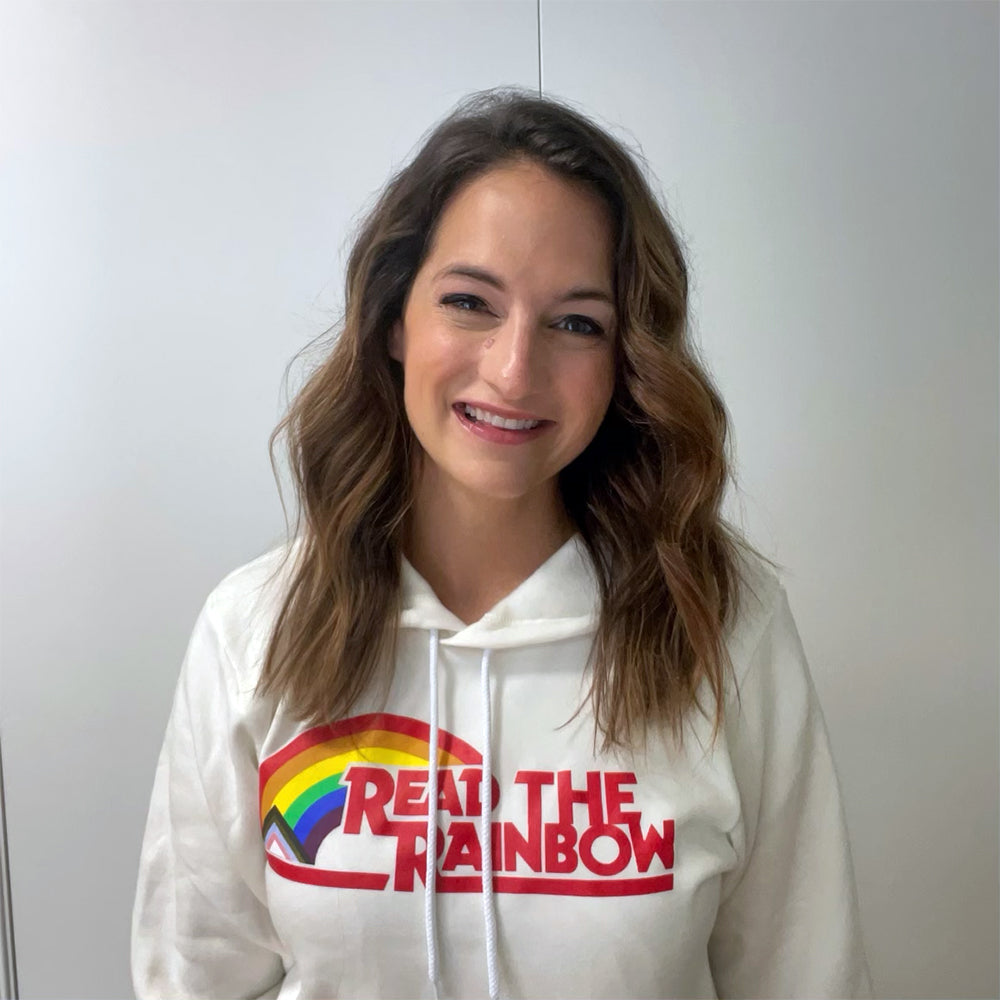 Read the Rainbow Pullover Fleece Kind Cotton