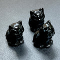 Small Black Obsidian Cat Kitten Carving Wholesale Amazing Crystals