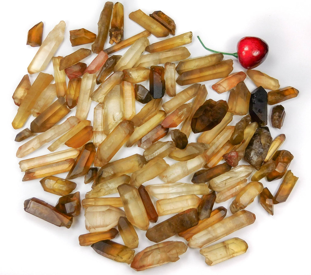 Natural Untreated Citrine Crystal Point (3 pcs ) from Congo Rough Raw Stones Healing Cryatals And Stones Amazing Crystals