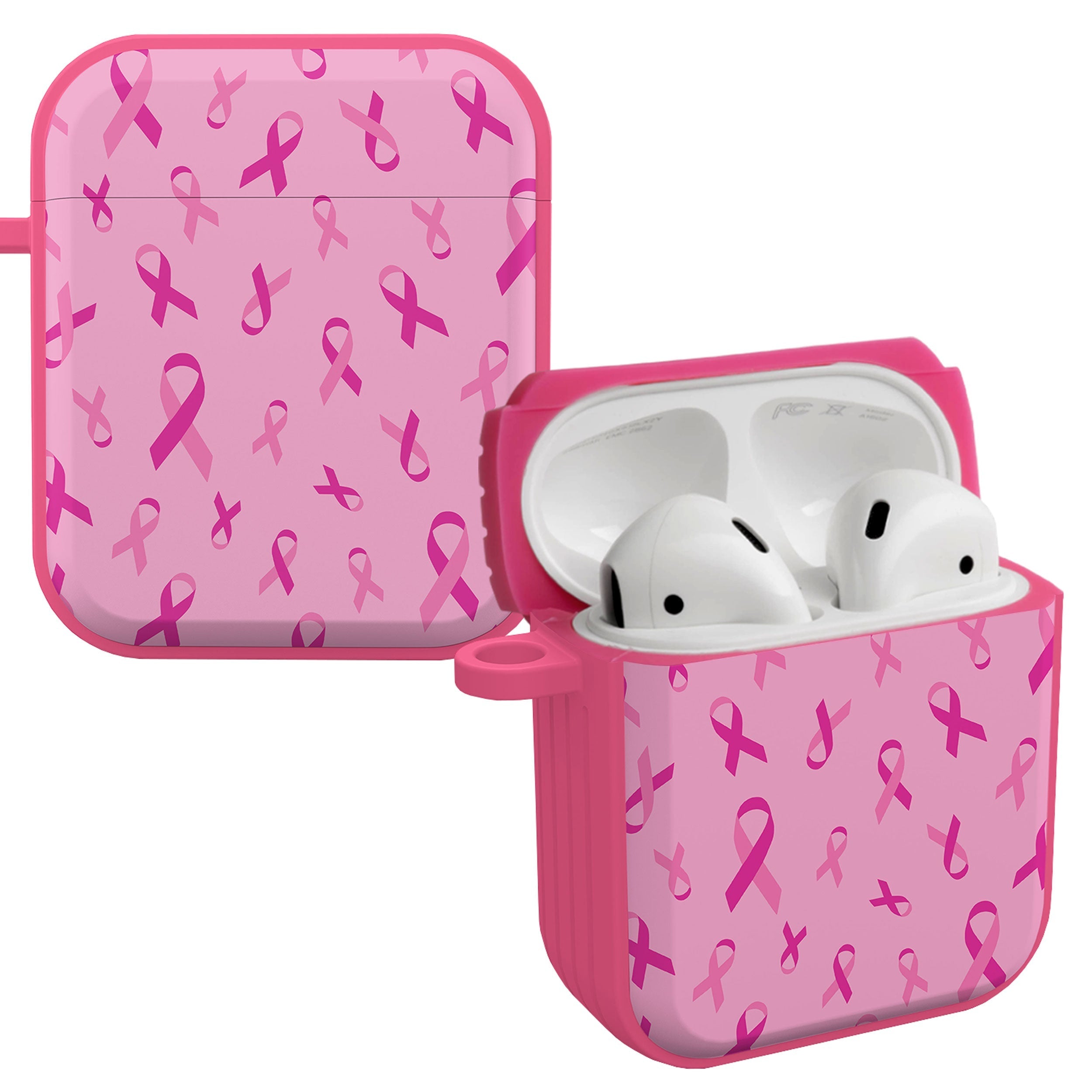Breast Cancer Awareness HDX Apple AirPods Gen 1 & 2 Case Cover Affinity Bands