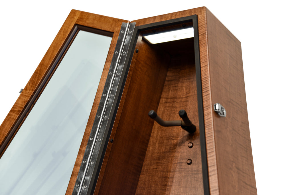 ClimaStand Triangle Humidor with Base - Flamed Maple with Boston Stain Acoustic Remedy Cases