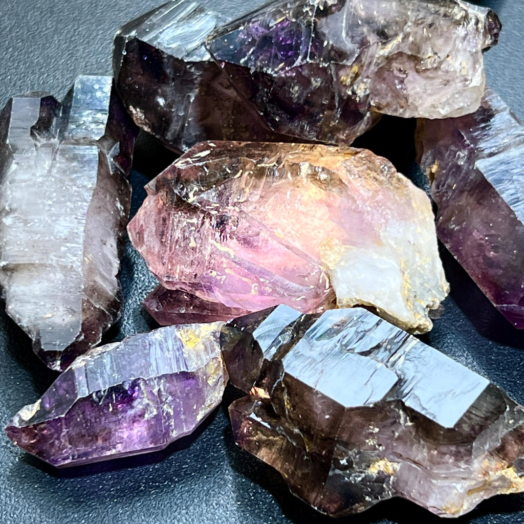Large Smoky Shangaan Amethyst Points And Scepters From Zimbabwe Raw Crystals Amazing Crystals