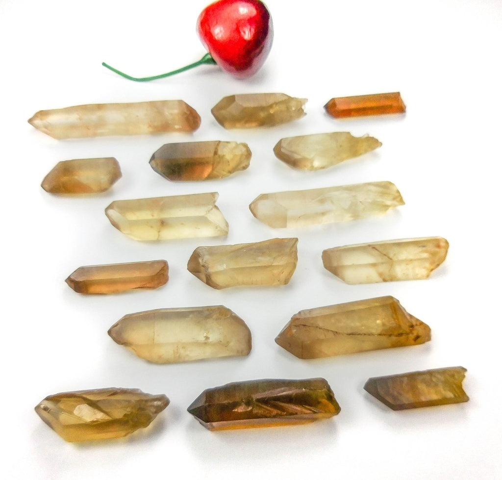 Bulk Wholesale Citrine Lot 50 Grams ( 10 to 15 pcs ) Natural Untreated Crystal Points from Congo Rough Raw Healing Crystals And Stones Amazing Crystals