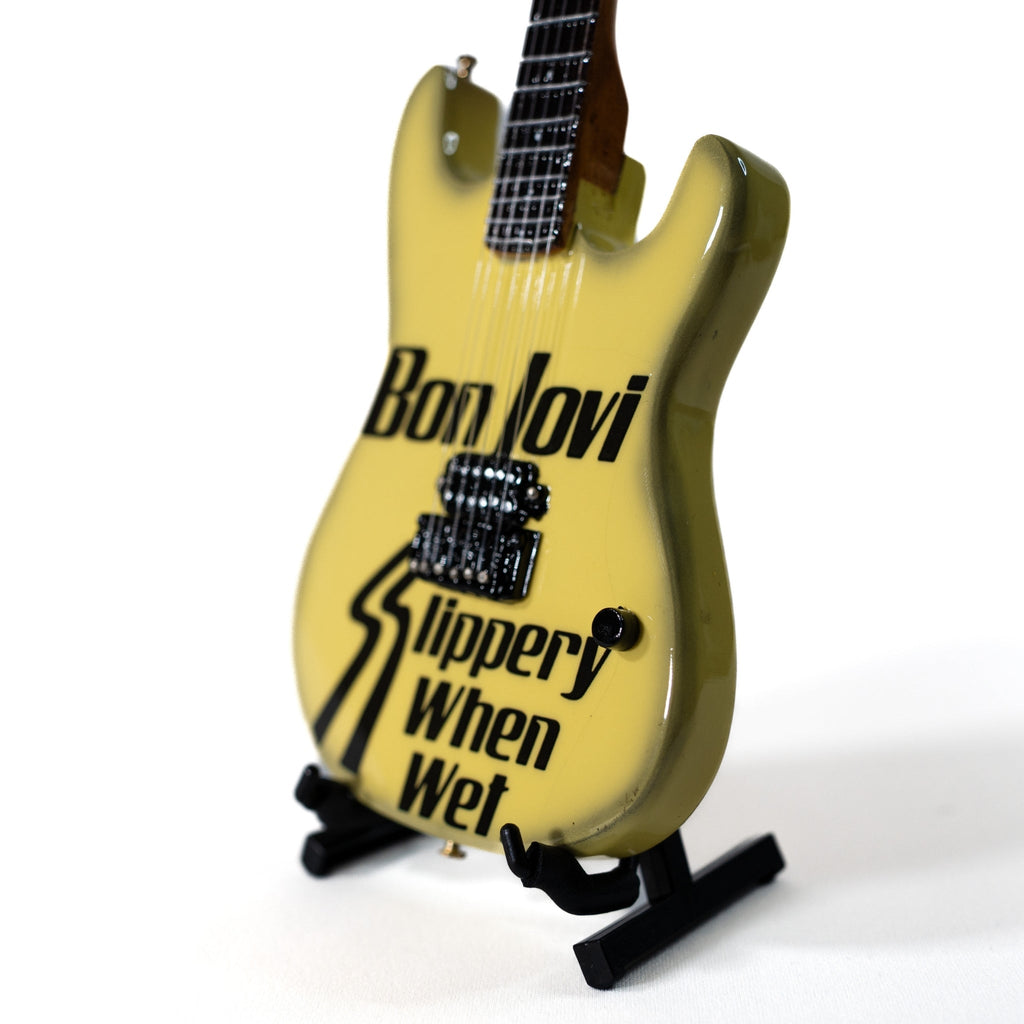 Bon Jovi Slippery When Wet Collectible Miniature Guitar The Mini Axe