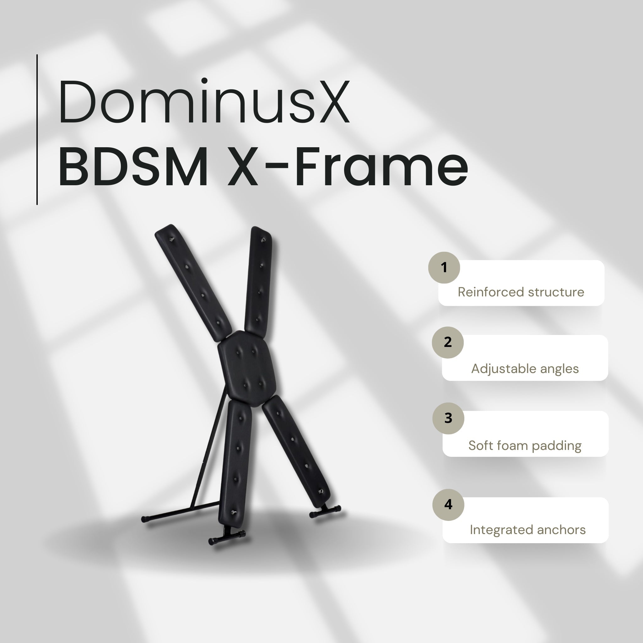 DominusX Freestanding BDSM St. Andrew’s Cross After Dark USA